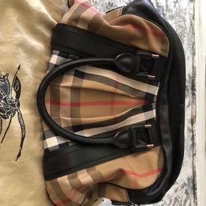 Authentic Burberry handbag with dust bag